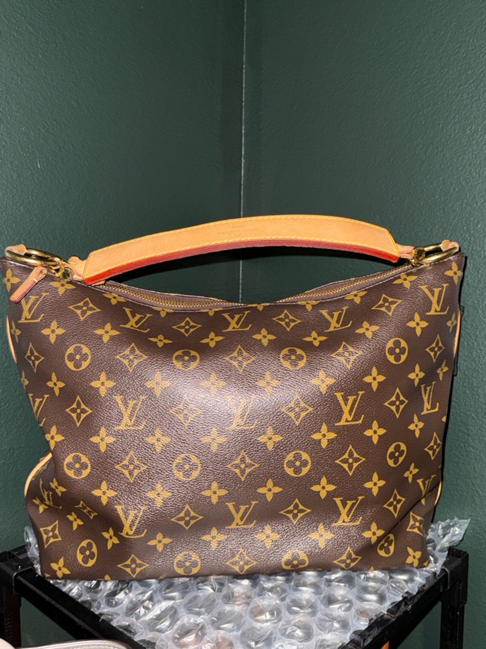 Louis Vuitton Sully PM Brown Monogram Hobo Bag with Gold Hardware - Picture 13 of 17